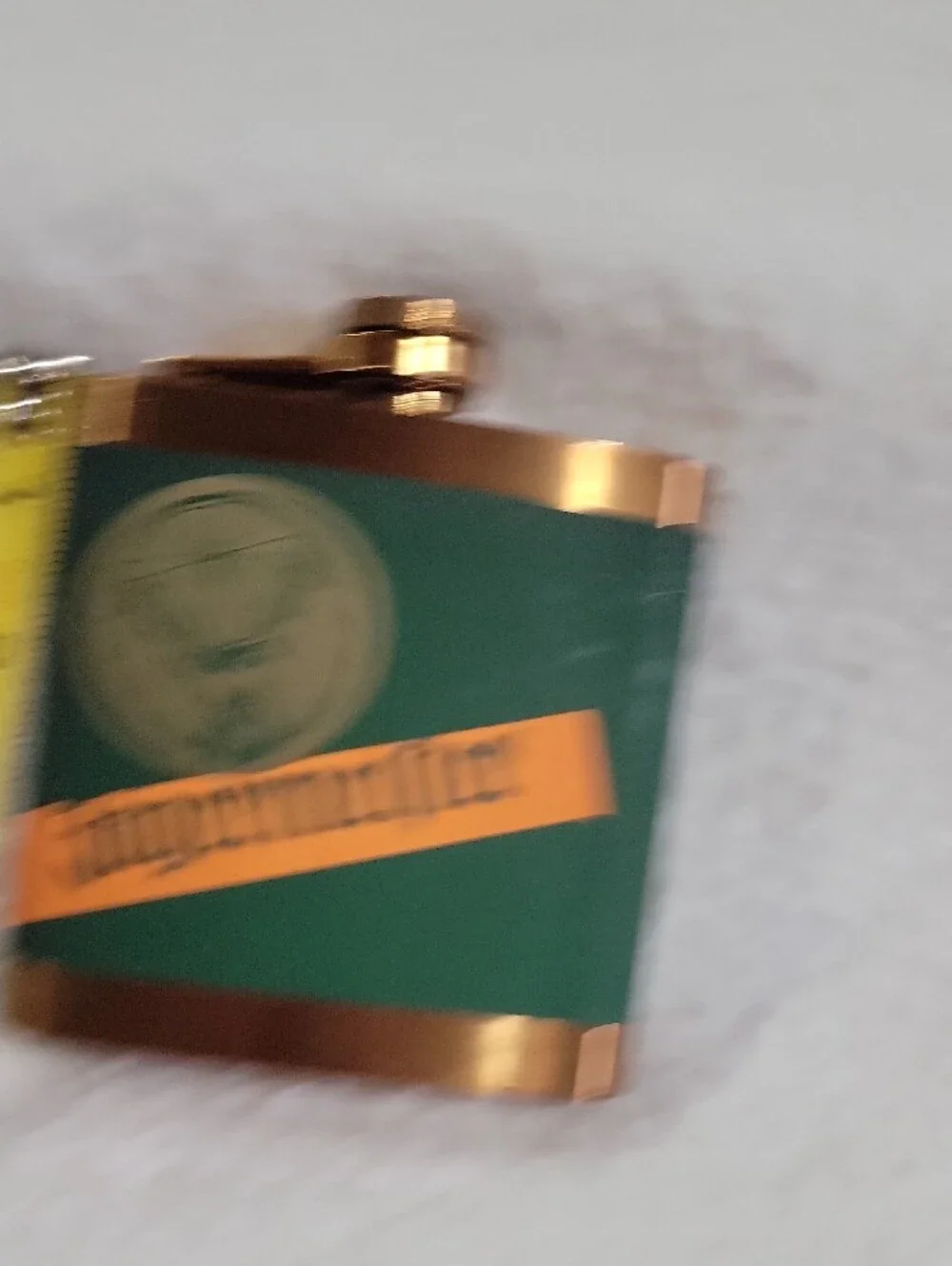 Jägermeister Green & Gold Hip Flask Promotional